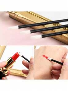 500pcs Disposable Lip Gloss Wands, Professional Makeup Tools For Lashes And Lips, Include Mini Comb, Eyebrow Brush, Lip Gloss Applicator - Odorless Material, Suitable For All Light Skin Tones, Essential For Beauty Salons, Portable Travel Brushes, Scentless Material, Lash Brush Set, Salon Expert, Beauty Enthusiasts - Style 1 - View 7