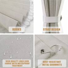 Magnetic Folding Accordion Curtain, Room Divider Curtain Suitable For Bedroom, Living Room - 1PC - View 5