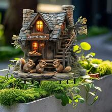 2D acrilic veveriță grădină castel gazon țăruș de grădină în aer liber curte decor - A - Vizualizare 2