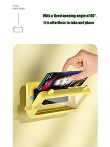 1 cái giá đỡ điện thoại xoay chống nước, chống sương mù dùng trong phòng tắm/nhà bếp, không cần khoan, lý tưởng để sử dụng khi tắm và xem video. - Nhiều màu - Xem 7