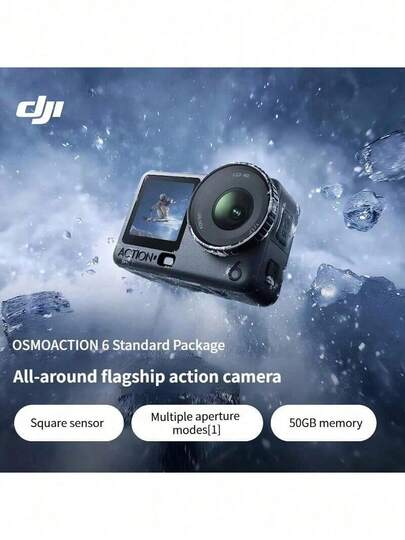 dji Osmo Action 6 運動攝影機 旅行戶外拍照 可變光圈Vlog摩托車山地騎行 潛水徒步 手持4K攝影機