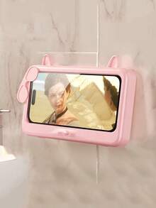 1 cái giá đỡ điện thoại xoay chống nước, chống sương mù dùng trong phòng tắm/nhà bếp, không cần khoan, lý tưởng để sử dụng khi tắm và xem video. - Nhiều màu - Xem 4