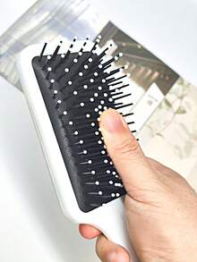BEATURE Pink Plaid Bow Pattern Air Cushion Brush, Scalp Massage Comb, Anti-Static, Durable ABS Handle, Suitable For All Hair Types, High-Quality Air Cushion Brush - Air Cushion Comb - View 4