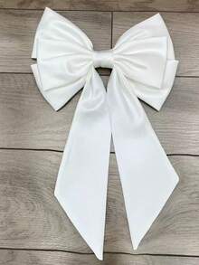 A Pink Satin Back Bow Cute Accessory Waist Decoration,Summer,Beach,Wedding - Multicolor - View 4