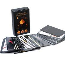French LOracle 61 Card Oracle Deck With Guidebook Coffret French Divination Cards Oracle Game For Insight Reflection Complete Set Tarot Inspired Oracle Cards For Spiritual Guidance - Black - View 7