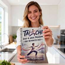 DANPERJI 1 Book Tai Chi Walking Advanced Edition: 28-Day Plan | 10 Minutes Daily Practice, Progressive Illustrated Movements Help Improve Balance And Overcome Fear Of Falling | Spiral Bound, Paperback - A - View 3