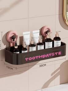 Sugkoppsborrfritt förvaringsställ, badrumsmöbelorganisatör - Multifärgad - Visa 13