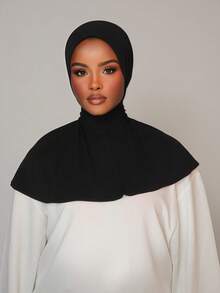 1顶时尚休闲优雅速戴头巾帽，经典简约时尚，采用柔软亲肤透气的针织面料，长帽檐两用头巾帽，适合日常生活、节日、聚会、祈祷等场合。 - 彩色 - 查看 8