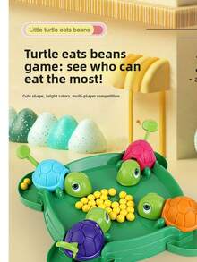 Turtle Eat Beans Toy, Multi-Player Interactive Tabletop Game, Children & Parent Interaction Intellectual Game, Multi-Person Competitive Feeding Game, Stress Relief Toy, Concentration Training Tabletop Game, Birthday Gift - Multicolor - View 4