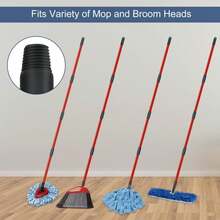 Spin Mop Handle Replacements For Oceda 4-Section Mop Replace Handle Compatible With O-Ceda Spin Mop Refills And Brooms, O Ceda Mop Stick For Floor Clean, 30" To 58", Universal Fit Oceda Mop Head - ColorA - 查看 3