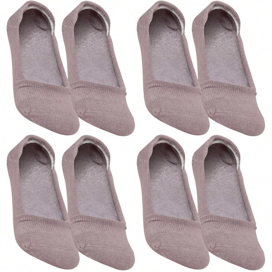 Kit 4x Pares Meia Selene Invisível Tam 34 a 38 - Rosa empoeirado - Visão 1