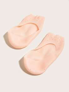 Foot care 1双硅胶柔软保湿嫩肤防皲裂袜，沙滩袜，室内袜 - 杏色 - 查看 3