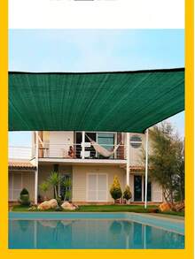 High Quality Privacy Shade Net - 81% Shading Rate, Suitable For Garden, Yard, Balcony And Outdoor Areas; Weather-Resistant Fabric, Easy Installation, Outdoor Privacy Shade Net, Balcony Decoration, Fashionable And Elegant, Easy Installation, Fence Mesh, Shade Net, Plastic Curtain, Space Divider, Gardening Accessory, Shade Net - 1 Dark Green - View 11