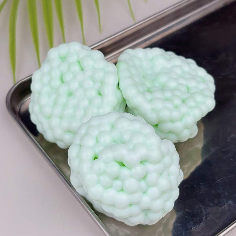 1pc Double Layered Handmade Ice Skin Handmade Ball • Magical Texture Sand Ball Toy • Fun Handmade Ball • Ideal Gift Adults • Restless Toy • Sharing Gift - 青碧色 - 查看 1