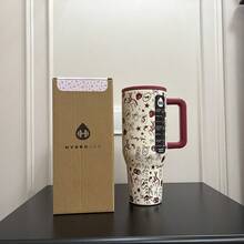 Limited Edition NEW HydroJug Traveler - 32 Oz 40 Oz Water Bottle With Handle & Flip Straw - Fits In Cup Holder, Leak Resistant Tumbler-Reusable Insulated Stainless Steel & Rubber Base - Gifts For Women & Men, - SỰ QUYẾN RŨ CỦA MIỀN TÂY ĐỎ - Xem 4