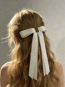 1个磁性编织丝带蝴蝶结发夹 - 彩色 - 查看 11