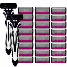 Bộ dao cạo râu cầm tay dành cho nam, 1 tay cầm kèm lưỡi dao thay thế, dao cạo sạch sẽ với 6 lớp lưỡi dao bằng thép không gỉ, đầu dao cạo có thể thay thế, dụng cụ cạo râu, đồ dùng chăm sóc cá nhân, cạo lông toàn thân, thiết kế nhỏ gọn, bộ dụng cụ cạo râu. - Nhiều màu - Xem 8