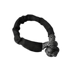 Cuerda Sintética de Alta Resistencia con Grillete Suave de 41000 libras para Offroad 4X4, Correa de Remolque con Funda Protectora para, Camioneta, SUV - ROJO - Ver 9
