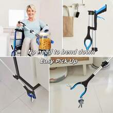 Grabbing Tool, Sturdy Foldable Grabber Tool Suitable For Elderly, Magnetic Wide Jaw Litter Picker, Strong Magnet Lightweight Trash Picker - Multicolor - View 6