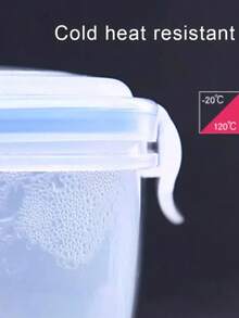 4 Topper Recipiente Contenedor Para  Alimentos. Hermético - Neblina azul - Ver 3