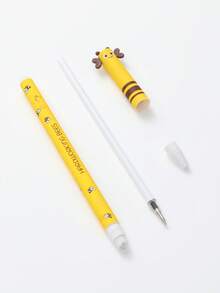 8 piezas Juego de bolígrafos borrables, estilos aleatorios, diseño fijo, artículos de oficina, herramientas de escritura, recargables, punta de 0.5 mm, nuevo diseño, regalo de vacaciones y cumpleaños - Conjuntos - Ver 7