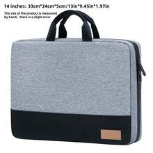 Túi đựng laptop dung lượng lớn, túi đựng máy tính bảng đa năng, vỏ bảo vệ cho máy tính bảng 14" và 16", túi lót bên trong có đệm, túi đựng laptop nhiều lớp, túi đựng đồ di động, túi đựng tài liệu, cặp tài liệu, túi đựng đồ dùng văn phòng. - Kích thước nhỏ (khoảng 33*24*5cm / 13*9,45*1,97in) - Xem 17