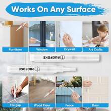 TRUGFONE Touch Up Paint Pen 4 Paint Touch Up Pens Fillable Brush Refillable For Walls Wall Repair Funiture Cabinet Wood Floor Window 6ML 9Pcs Set - Màu A - Xem 3
