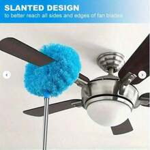 Chổi phủi bụi sợi siêu mịn, có thể kéo dài, cán nối dài điều chỉnh được (12-30 inch), thích hợp để lau trần nhà, quạt, đồ nội thất và sân hiên. Vật dụng thiết yếu trong gia đình và dụng cụ vệ sinh sân hiên. - A - Xem 12