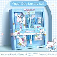 Bộ văn phòng phẩm Sanrio Kuromi 6/12 món hình Cinnamoroll và My Melody gồm bút chì, tẩy, thước kẻ, đồ dùng học tập cho học sinh, quà tặng văn phòng phẩm. - Nhiều màu - Xem 8
