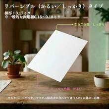 剥離紙専門店 厚口両面リバーシブル剥離紙 A6サイズ 105×150mm 20枚入 厚み0.17mm 画用紙のようなしっかり感 日本製 シール帳 セパレーター シール収集・保管用 - 写真の通り - チェックする 5