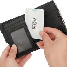 12/18/24/36Pcs Fundas para tarjetas con bloqueo RFID, portadores de papel de aluminio anti-escaneo y anti-deslizamiento, fundas para billetera y pasaporte con protección de bloqueo NFC, fundas de para tarjetas e identificaciones - Multicolor - Ver 6