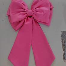 A Pink Satin Back Bow Cute Accessory Waist Decoration,Summer,Beach,Wedding - Multicolor - View 6