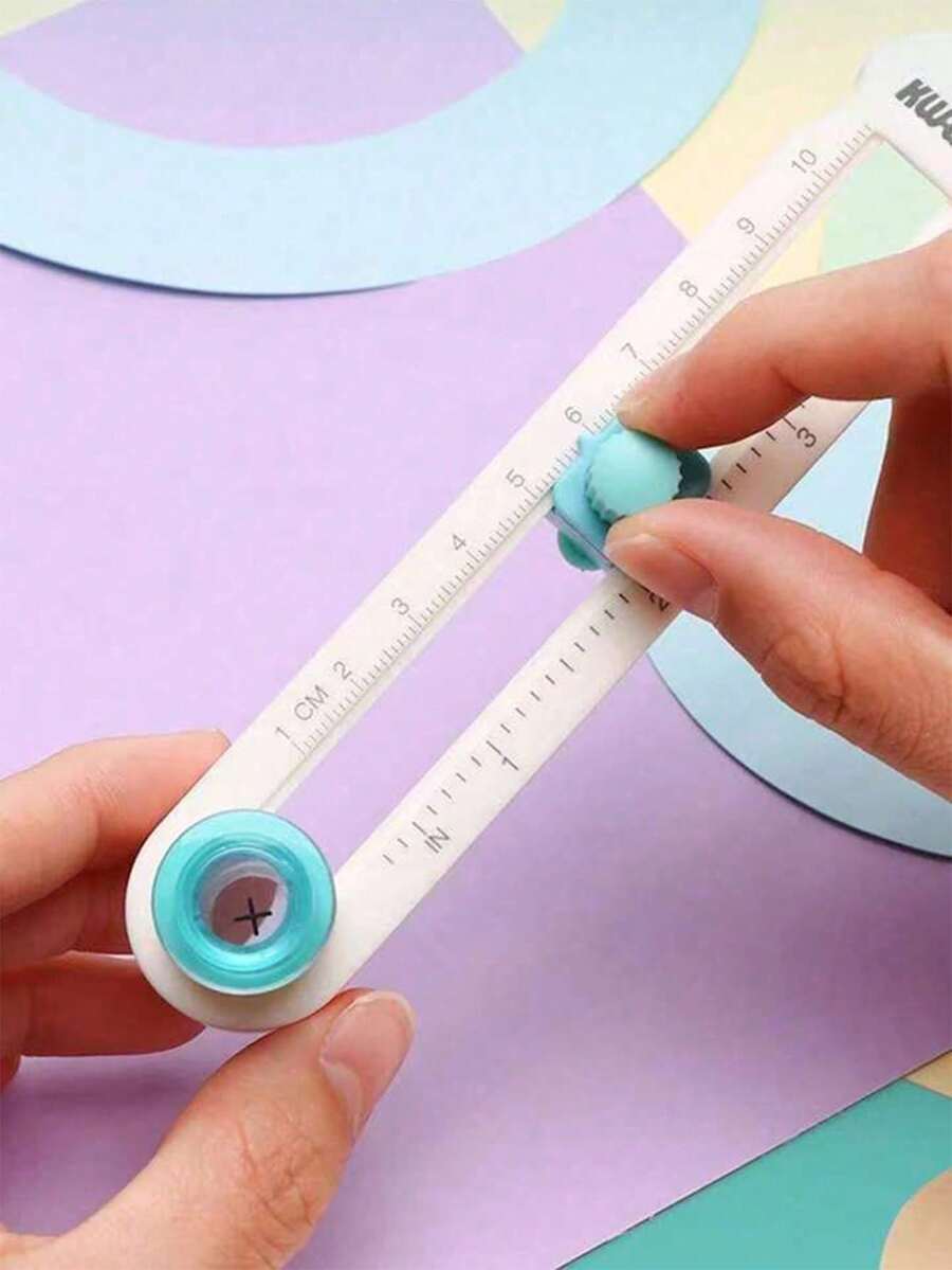 1pc 2-20cm Diameter Round Cutter, Portable Round Cutting Tool, Suitable For Home, Study, Office, Round, Straight, Circle Cutting