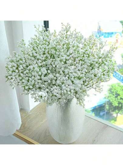 1/2/10 Pcs Artificial Star Flower Bouquet With Stems, Oxidation Resistant, Ideal For Wedding, Engagement, Thanksgiving, Valentine's Day, Mother's Day, Christmas Decor, Home/Office Centerpiece, Garden Decoration. Lifelike Flowers, Suitable For Chinese Baby Shower, Engagement Party And Bridal Room Decor
