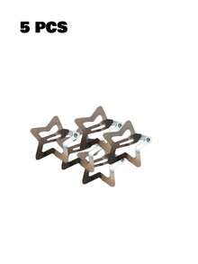 Y2K 爪夹发夹，均码！灵感源自明星，这款 Y2K 风格发夹完美融合复古元素与现代时尚，打造独特造型。百搭设计，适合所有发质，无论是马尾辫、丸子头还是披肩发。实用爪夹可牢固固定头发，不易滑落。是提升女性时尚感的必备单品。夏季、假日、旅行必备。 - 銀色 - 查看 11