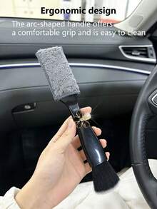 1个黑色水钻花朵双头汽车清洁刷 - 清潔刷 - 查看 9