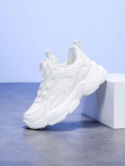 Youth White Sneakers, Casual Campus Shoes, Student Activity White Shoes, Suitable For All Seasons