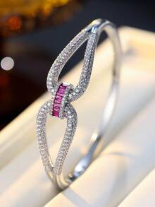 1pc Fashionable Creative Elegant Criss-Cross Buckle Design Bracelet For Women, Suitable For Daily Wear, Parties, Gifts - Bracelet - View 3