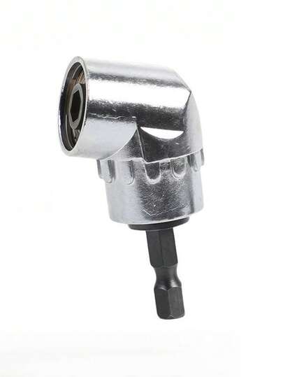 Đầu nối khoan góc vuông 105 độ, đầu vặn góc vuông chuôi lục giác 1/4", bộ chuyển đổi góc cho máy khoan điện dùng trong không gian hẹp.