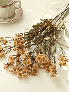1PC Artificial Silk Flower - Daisy Bouquet, Simulated Bouquet, Suitable For Home, Dining Room, Living Room, Outdoor Garden Decoration, Used For Wedding, Family Garden And Party Decoration, Artificial Flowers, Wedding Flowers, Bridal Bouquet, Wedding Supplies, Wedding Decoration, Decorative Flowers, Spring Decoration - Light Brown - View 5