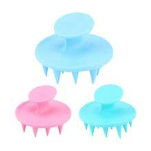 1pc Silicone Head Massager, Soft Shampoo And Hair Care Brush, Massage Shampoo Brush, Scalp Anti Itching Scratch Brush, Shower Brush - A - View 6