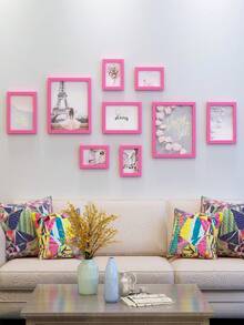 Bộ khung ảnh treo tường, không cần khoan, in ảnh, album ảnh trang trí cầu thang và phòng khách sáng tạo. - nhiều màu - Xem 8
