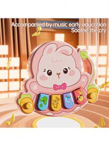 Cute Animal Shaped Baby Piano Toy, Electronic Keyboard With Colorful Keys And Animal Patterns - Interactive Music Learning Toy For Infants 6 Months+, Promotes Motor Skills And Cognitive Development, Fun And Design - Multicolor - View 8