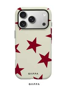 A Stylish Phone Case That Does Not Include A Lanyard Or Stand. GIIPPA Phone Case With A Red Star Design, Compatible With The 17 Pro, 16 Pro, 15 Pro, And 14 Pro. A Stylish And Interesting Korean-Style Phone Case, Also Compatible With The 11/12/13/14/15/16 Pro Plus. Stylish Design Suitable For Both Men And Women. A Great Gift For Christmas, Valentine's Day, Easter, Wedding Season, And Birthdays For Girlfriends. - 藍色 - 查看 5