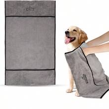 Hands-Free! Soft, Durable & Quick-Drying Pet Towel, Suitable For Shiba Inu, Dogs And Cats Bathing - one-size - View 7