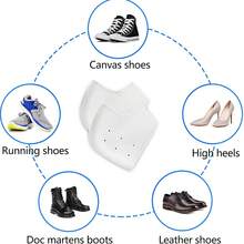 1 par silikonhälskydd, andningsbara, återfuktande hälskydd, mjuka och elastiska, passar olika skor - Vitt - Visa 1