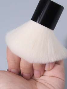 1支大号蓬松指甲除尘刷，软毛粉末清洁刷，适用于美甲沙龙和家庭DIY - 黑色 - 查看 5