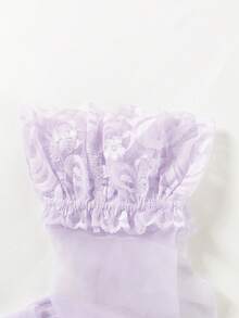 1/2/3/4/5 Pairs Random Women Sexy Lace Trim Solid Color Fashion JK Lolita Thigh High Socks - Multicolor - View 6
