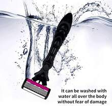 Bộ dao cạo râu cầm tay dành cho nam, 1 tay cầm kèm lưỡi dao thay thế, dao cạo sạch sẽ với 6 lớp lưỡi dao bằng thép không gỉ, đầu dao cạo có thể thay thế, dụng cụ cạo râu, đồ dùng chăm sóc cá nhân, cạo lông toàn thân, thiết kế nhỏ gọn, bộ dụng cụ cạo râu. - Nhiều màu - Xem 4