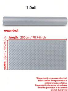 1 Roll Gray Polka Dot Kitchen Cabinet Liner, Non-Adhesive Drawer Mat, Non-Slip Refrigerator Pad, Waterproof EVA Fridge Liner, Easy Clean Placemats - Gray Dots - View 18